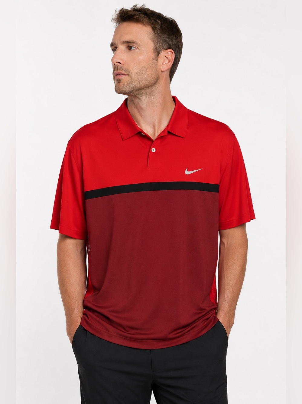 NWT Tiger Woods Collection Nike Dri-Fit Shirt ~Jimmy V Celebrity Golf Classic~XL